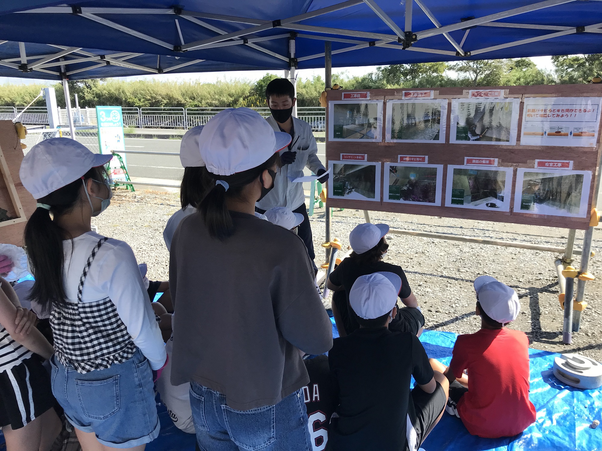 Read more about the article 【特集】浜名湖大橋橋梁修繕工事　村櫛小学校現場見学会を開催しました。